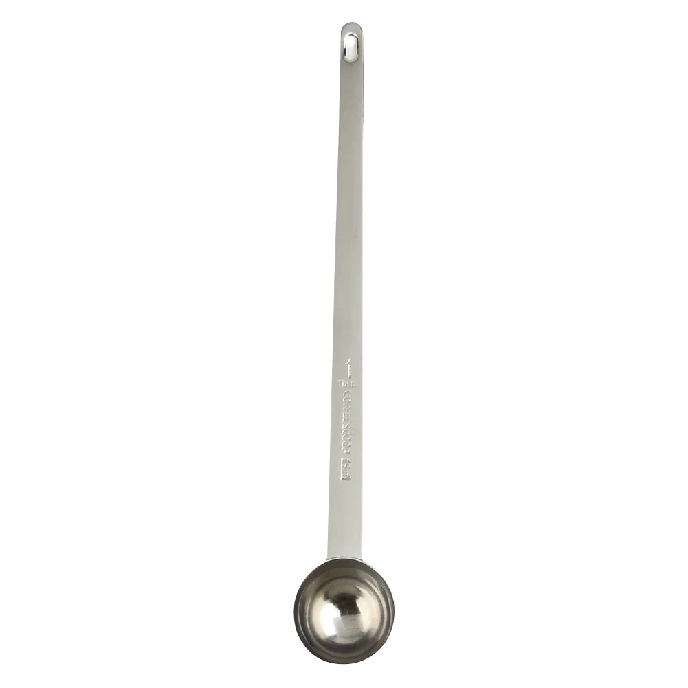 Stainless Steel Coffee Spoon Measuring Scoop Long Handle Stirring Spoon Graduated Spoon Coffee Tea Tools Accessories
