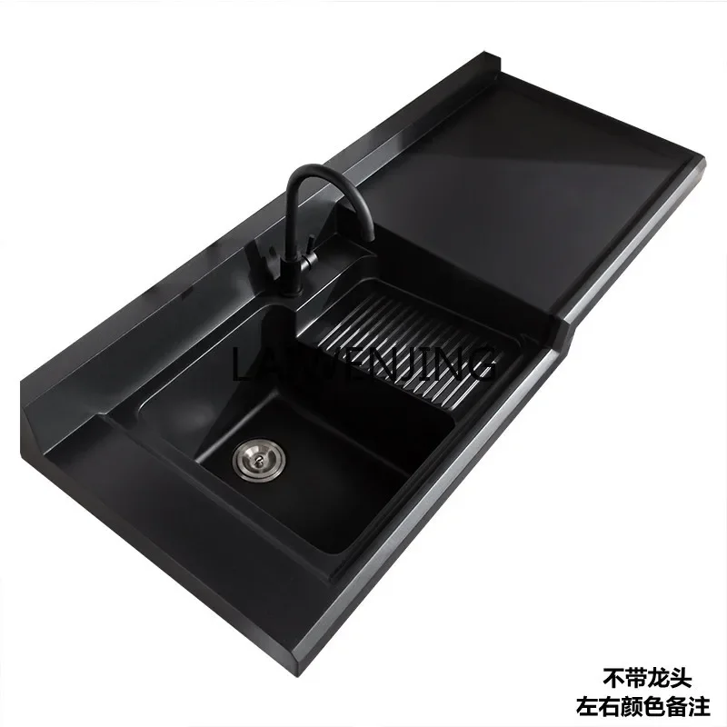 MJY Balcony Laundry Pool Sink Laundry Desk Laundry Basin with Rub Board Cabinet Basin