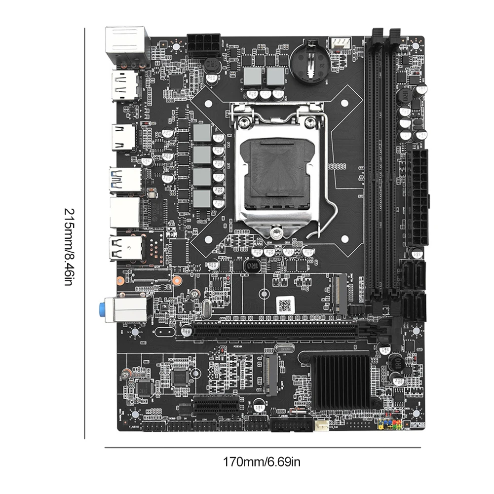 Imagem -06 - Placa-mãe do Computador de Secretária Lga1200 Usb 3.0 Sata3.0 H410 Memória Ddr4 x M.2 Nvme 64gb Max Pcl-e16x Core i3 i5 i7