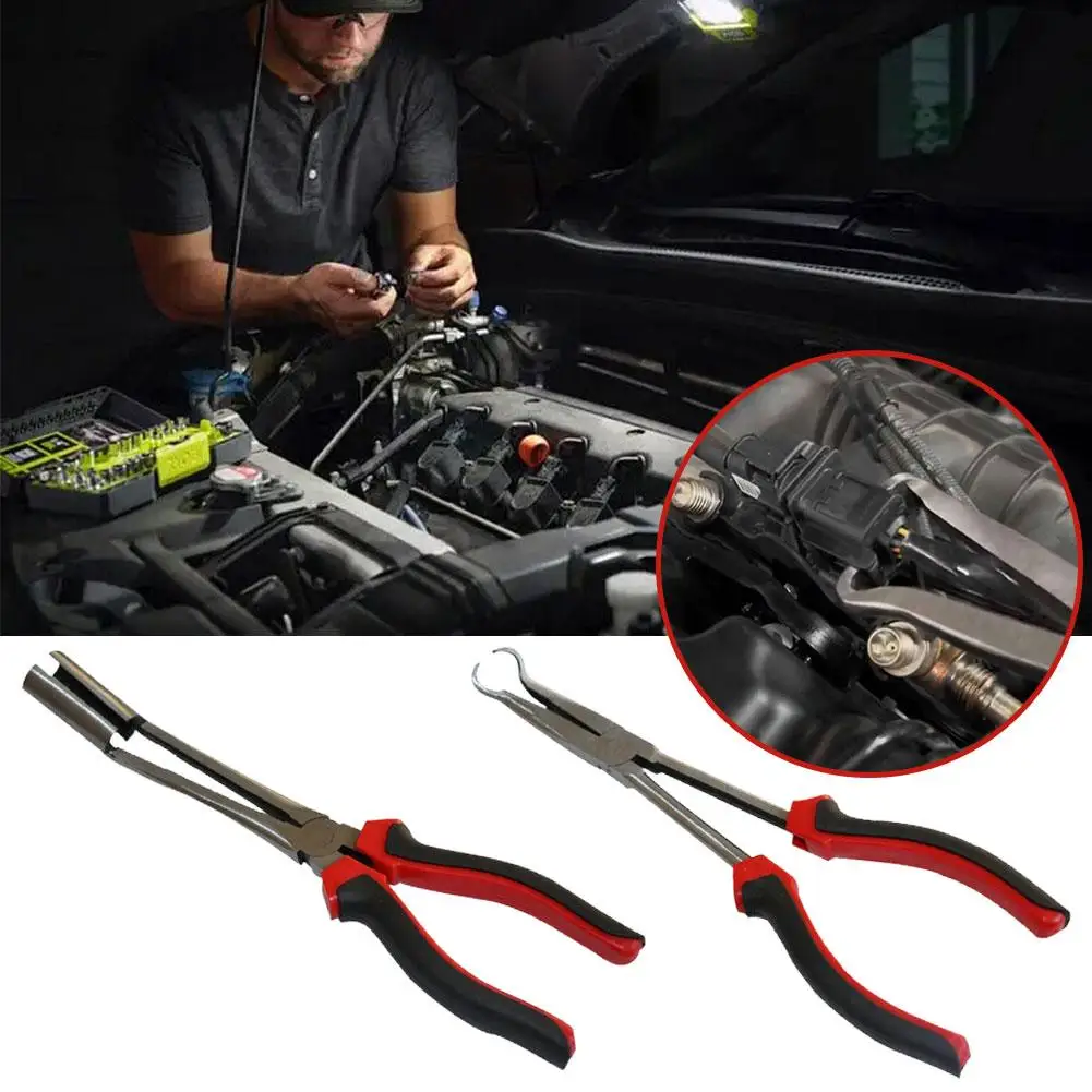 

Portable Spark Plug Wire Removal Pliers Carbon Steel Tool Labor Cylinder Tools Convenient Tools Saving Removal Repair Hand W3X9