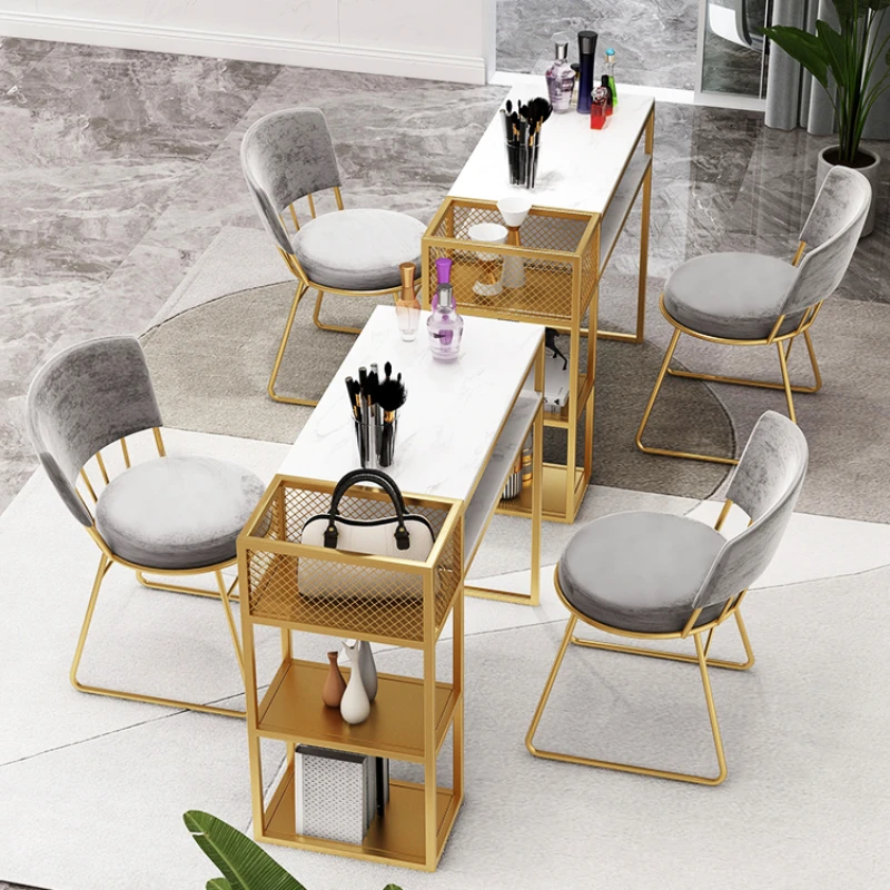 

Luxury Professionals Nail Desk Stand Design Aesthetic Organizer Nail Table Nordic Modern Scrivania Per Unghie Furniture