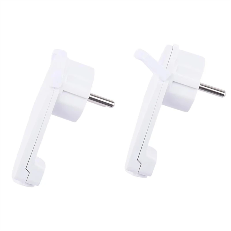 2Pcs White Schuko Angled Plug Flat Schuko Flat Plug 250 V (16 A) Schuko Plug Flat Eu Plug-AT93