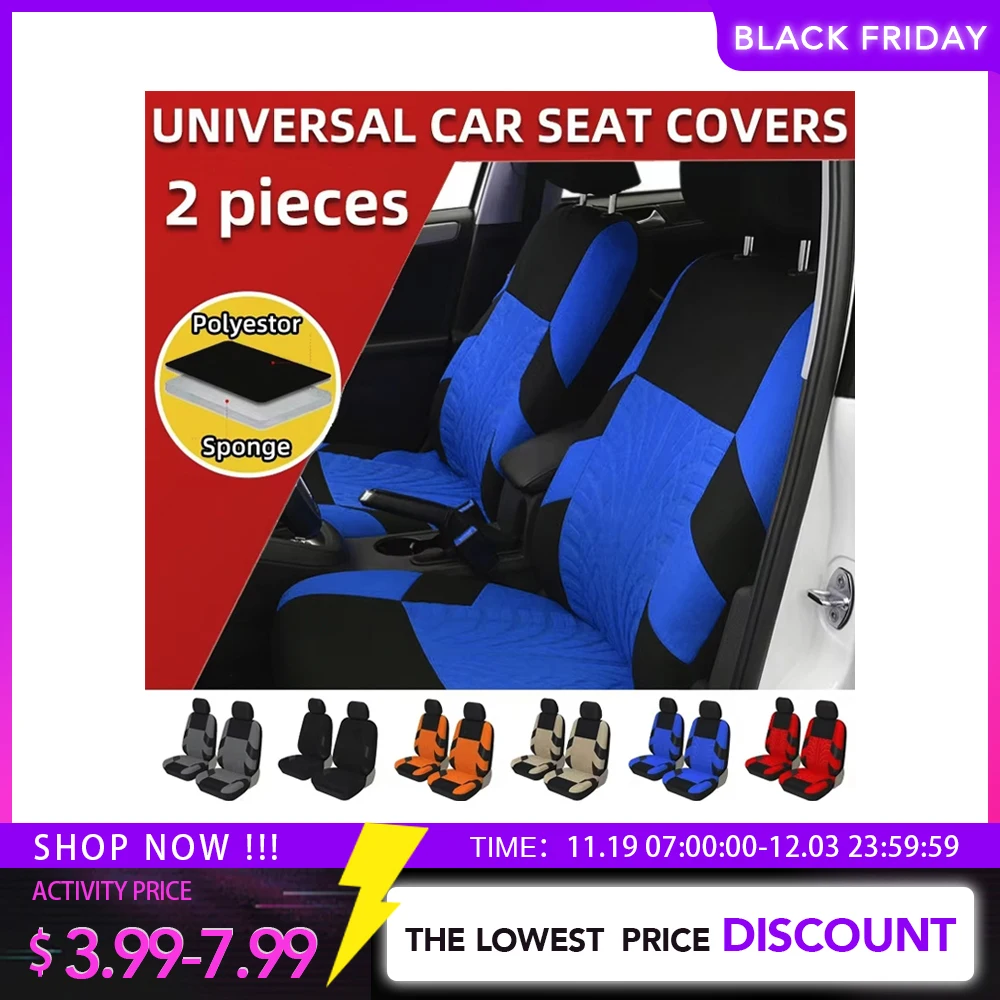 Juste de Protection Universelle pour Sige Avant de Voiture, 2 Pices