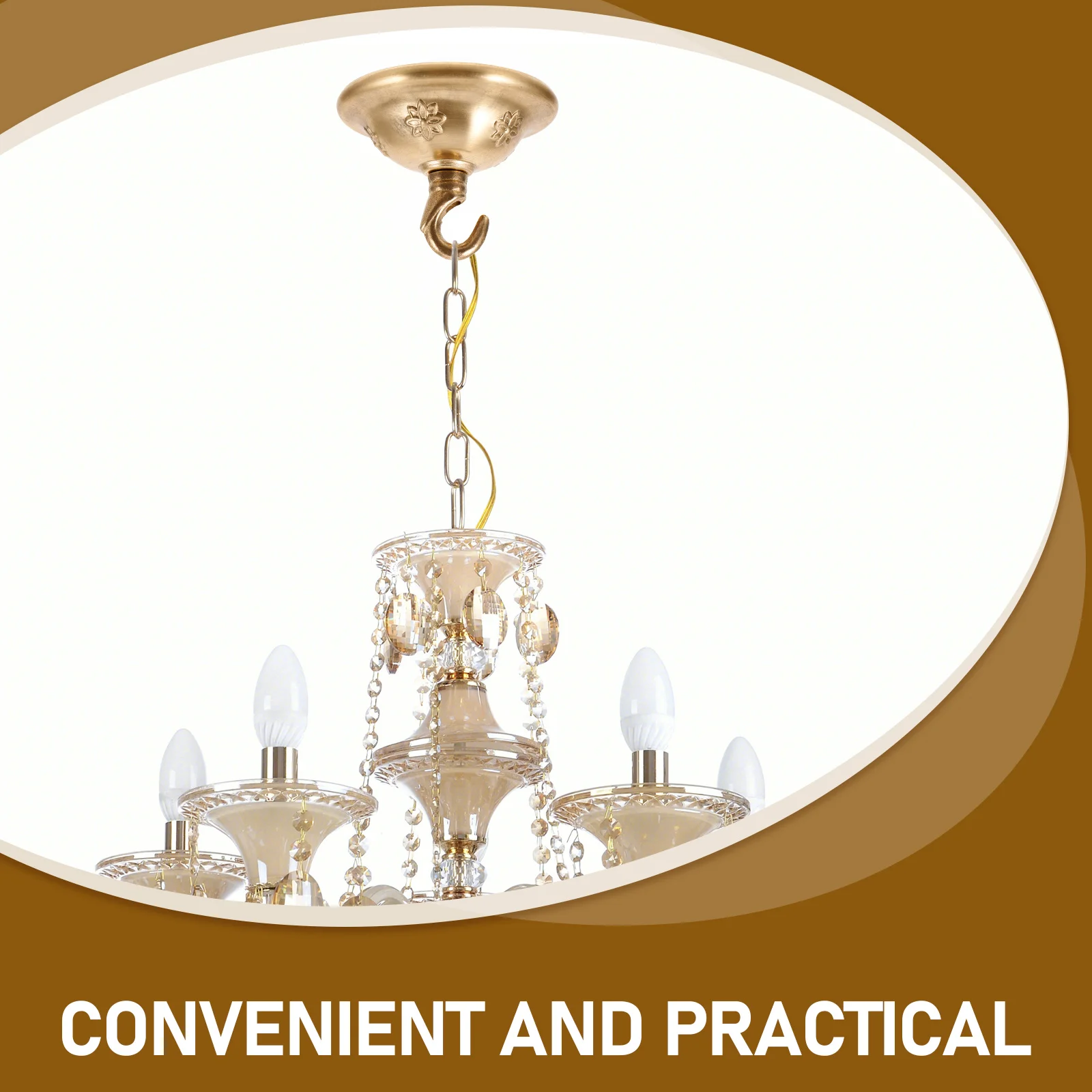 Chandelier Accessories Hooks Canopy Ceiling Light Fixture Mounting Bracket Plate Pure Copper Pendant Lights