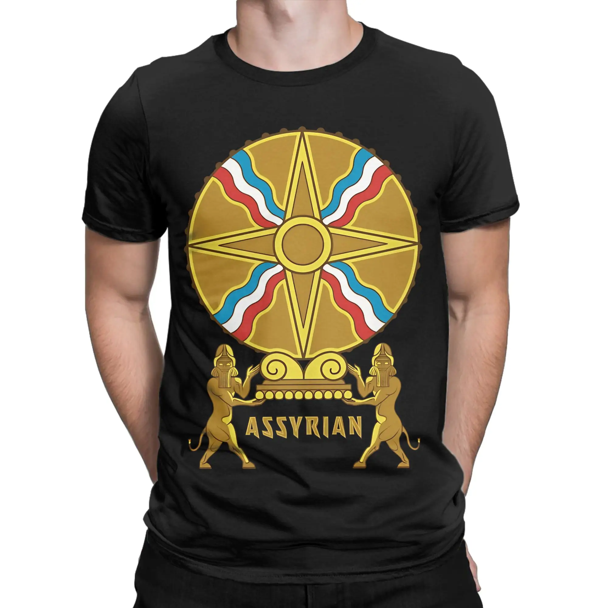 Assyrian Tablet of Shamash T Shirt  Fashion T-Shirts Short-Sleeved Vintage Tops Summer Cotton Plus Size 5XL Clothing