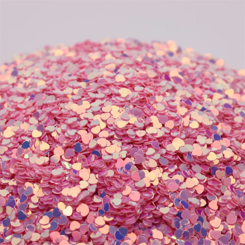 

500g/bag 3mm Gold Heart Sequins - Love-Shaped Glitter Flakes for Nail Art & DIY Crafts, Sparkling Decoration Accessories
