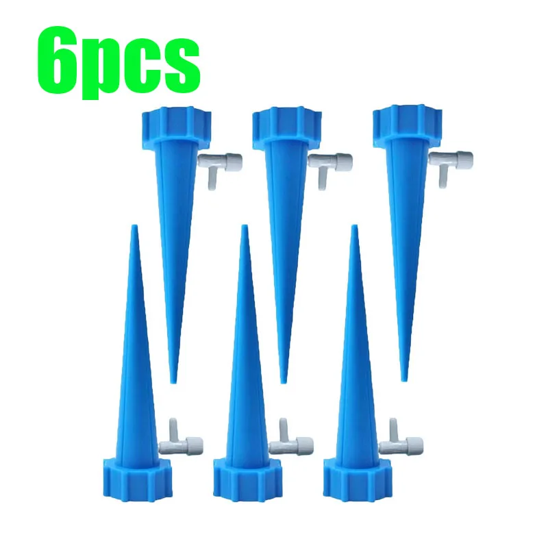 6-24 Stück Automatisch Einstellbares Tropf-Spike-Bewässerungssystem für Wasserflaschen, Selbsttropfgerät für Zimmerpflanzen, Blumen und Gewächshäuser