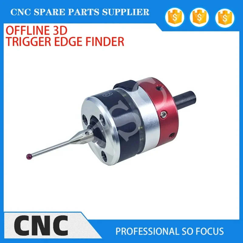 3D trigger type edge finder workpiece processing centering CNC milling machine three-coordinate precision probe centring rod