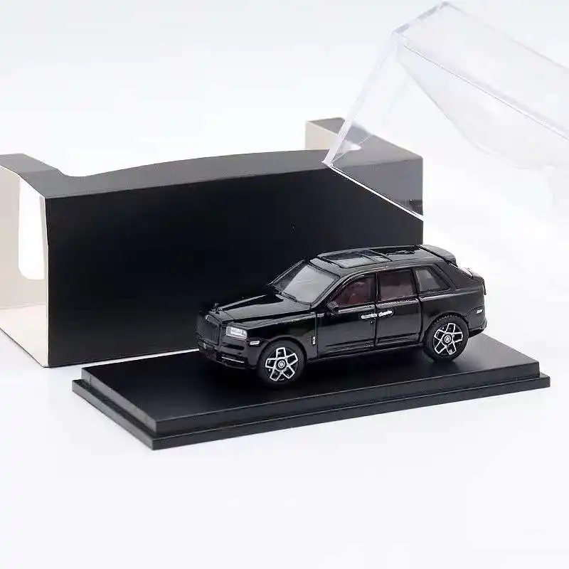 DCM 1:64 Cullinan Black Bagde Black /Green limited299 Diecast Model Car