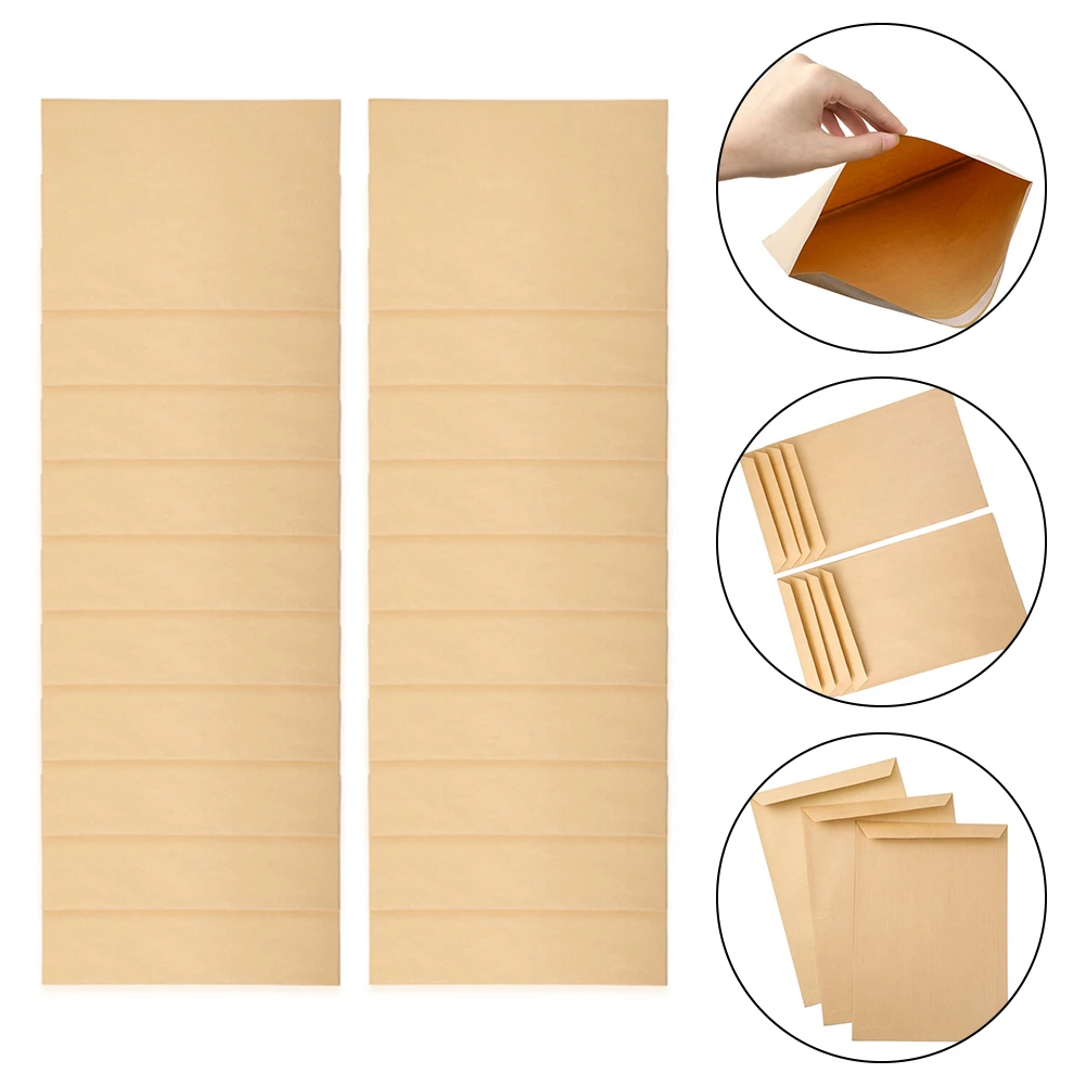 100/20 pces a4 marrom envelope de papel kraft 324mm * 229mm para c4 envelope amarelo produtos de impressão suprimentos