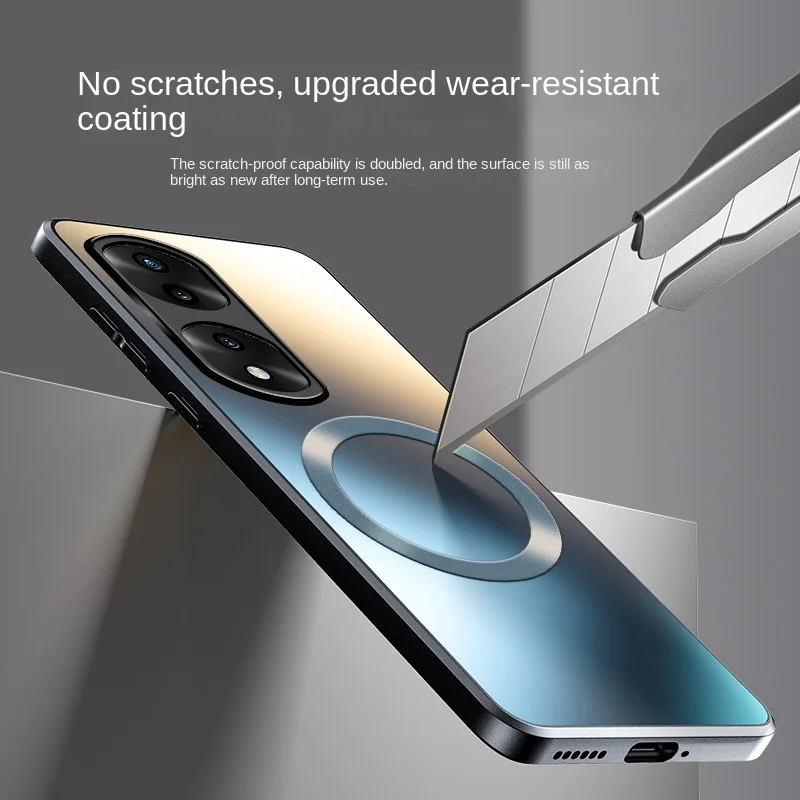 For Huawei Honor 90 80 70 60 50 Pro Case Hard Matte Magnetic Wireless Charging Protective Back Cover Case For Honor X9 9X Shell