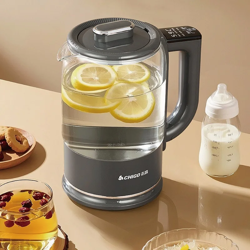 1.8L وعاء صحي متعدد الوظائف مكتب حجز الزجاج إبريق شاي بالأعشاب المزهرة التحكم في درجة الحرارة إبريق الشاي البخاري غلاية كهربائية منزلية #2
