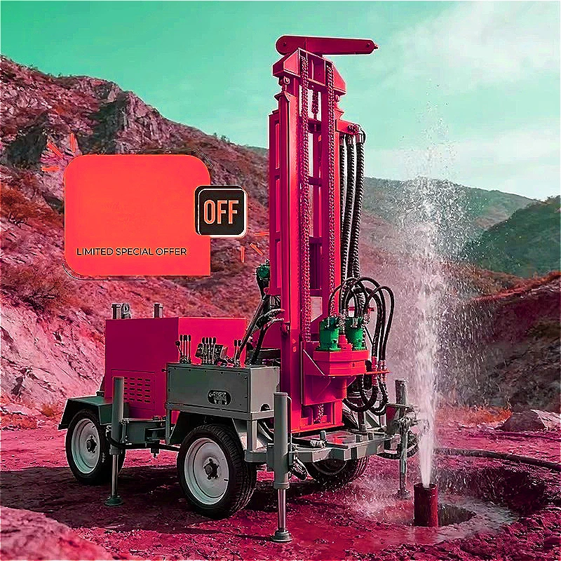 Easy Operation Drilling Rig DTH Type Water Well Drilling Machine 200m Truck Mounted Water Well Drilling Machine for Mexico