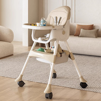 Baby Dining Chair Multifunctional Foldable Home Portable Baby Dining Table Chair Children's Growth Chair