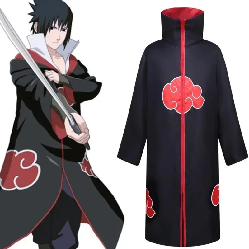 Gioco popolare Costume cosplay Ninja Hokage in bianco e nero, con Itachi Akira Organizzare il mantello di quarta generazione