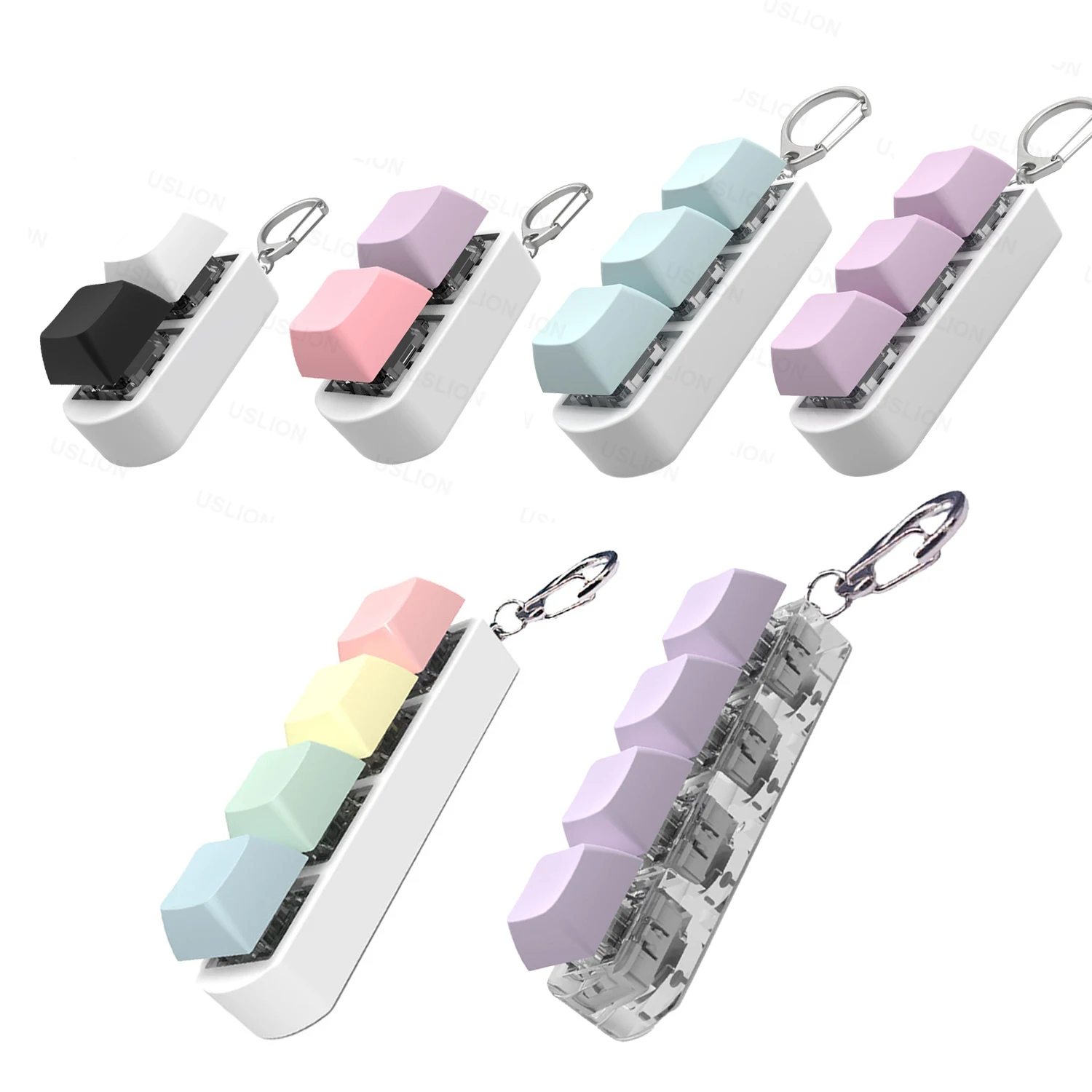 4/3/2 Keys Keyboard Keycaps Fidget Toy Party Stress Relief Diy  Keycaps Toy Keyboard Caps Finger Button Fidget Finger Keycaps