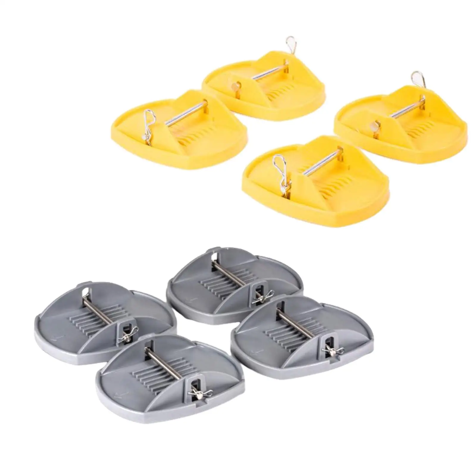 4x Jack Pad Adapter Wear Resistant Anti Slip Groove for RV Jack Foot Support