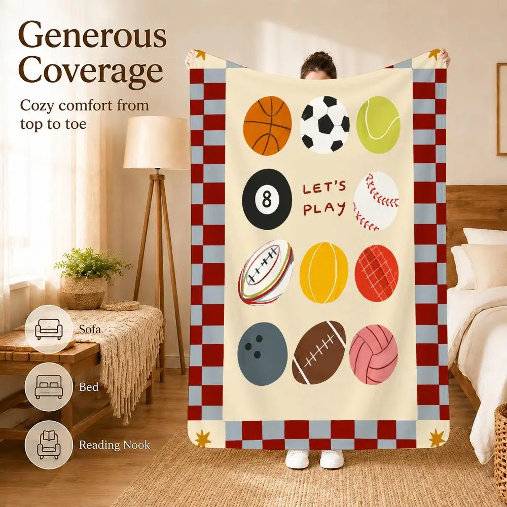 Snake Alphabet Learning Throw Blanket Soft Flannel Throw Lightweight Summer Home Nap for Office Travel Sofa Bed