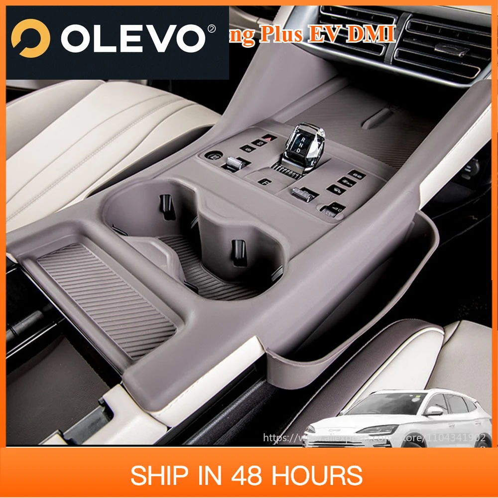 

New Fit For BYD Song Plus EV DMI 2020-2025 Central Control Panel Protective Pad Wireless Charging Silicone Pad Water Cup Holder