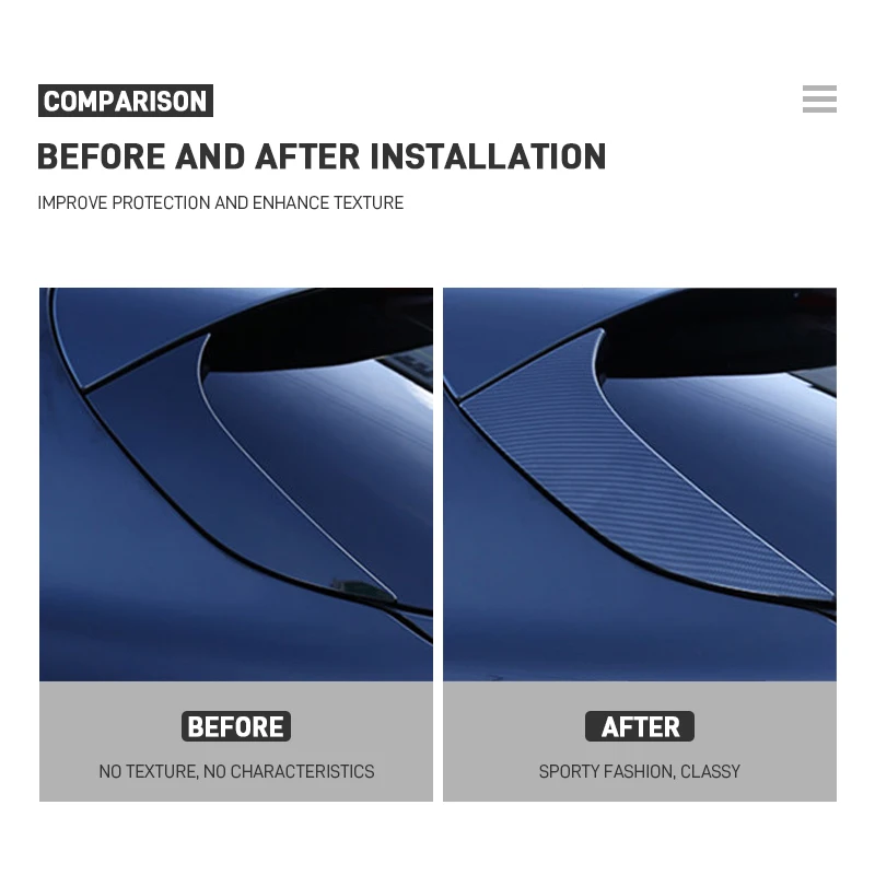 For Alfa Romeo Stelvio 2017-2025 Real Carbon Fiber Car Rear Tail Window Spoiler Wing Panel Decoration Cover Trim Accessories