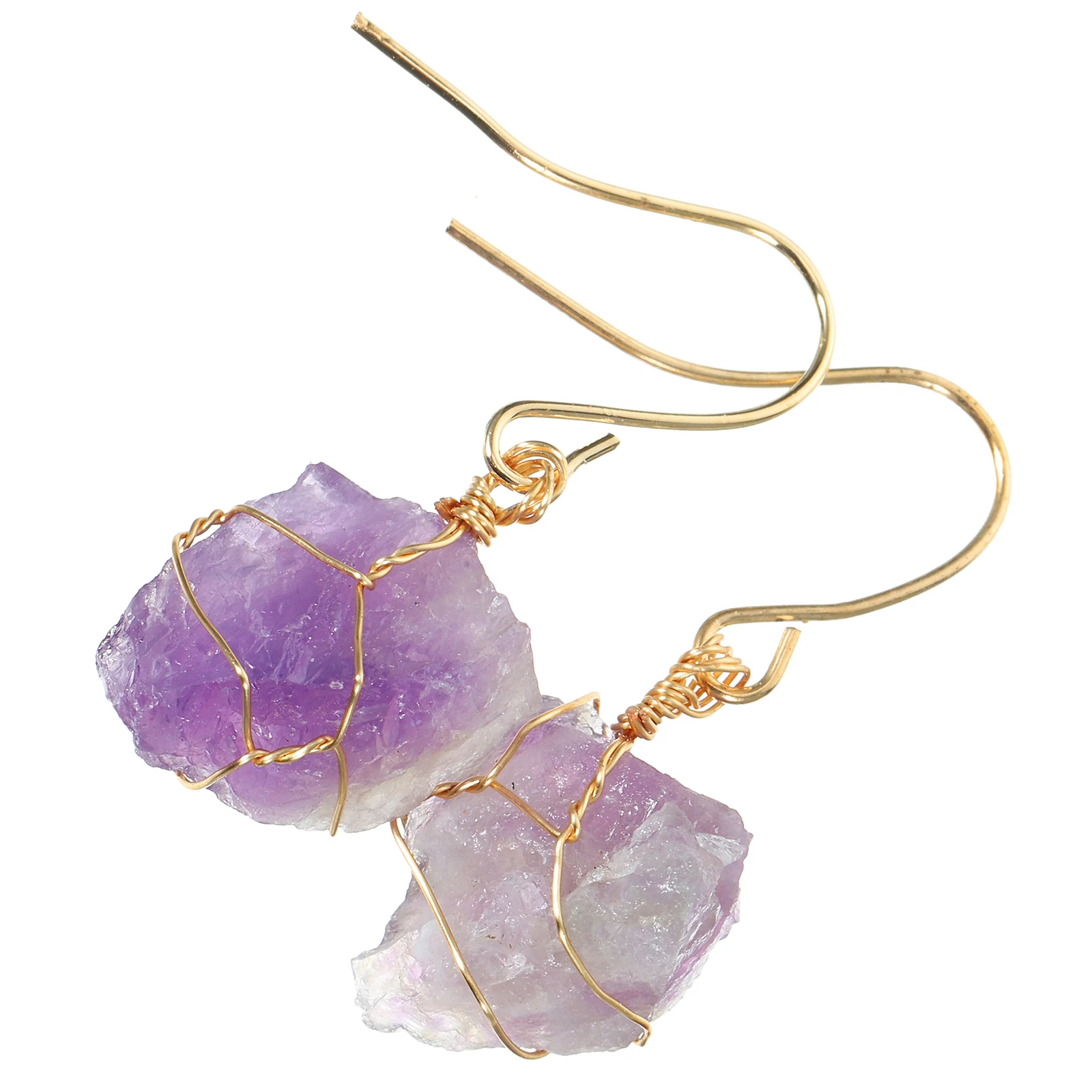 

1 Pair Geometric Irregular Crystal Stone Drop For Women Dangle Hook Earrings Fashion Jewelry Stone Earrings For Daily Party Wear