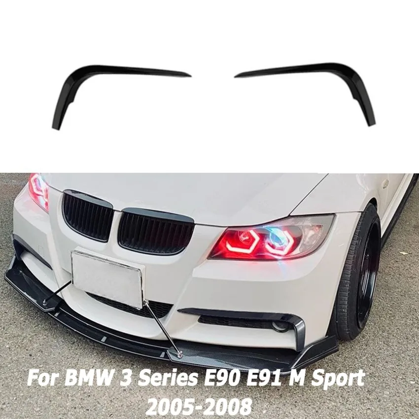 

Car Front Bumper Splitters for BMW 3 Series E90 E91 M Sport 2005-2008 Bumper Diffuser Spoiler Auto Aftermarket Parts