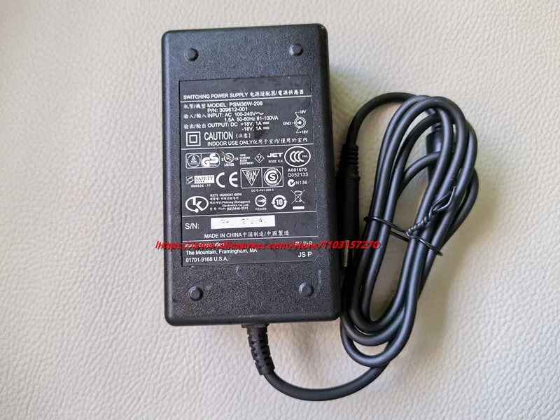 Original 18V 1A AC DC Adapter Charger For BOSE PSC36W-208 PSM36W-208 309612-003 SOUNDDOCK II III 2 3 Power Supply Charger 18W