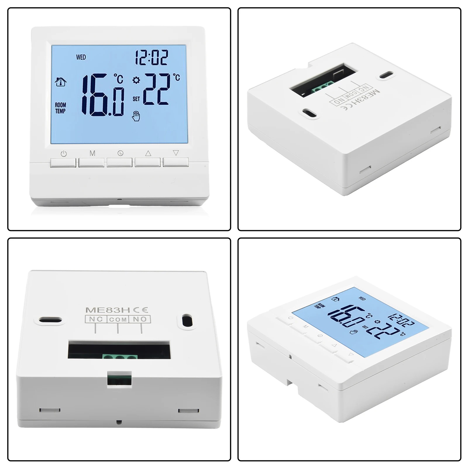 

Room Thermostat Room Temperature Spare Parts Replacement Room Heating Controller Digital Electric Heaters LCD ME8316A