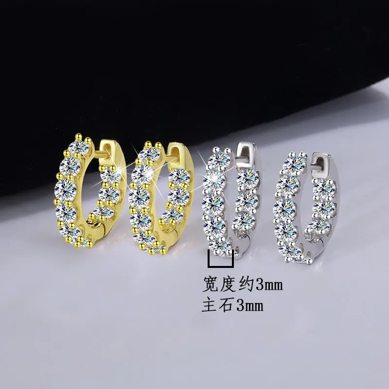

ZFSILVER модные классические серьги из серебра 925 пробы с муассанитом, роскошные серьги с головой коровы для подвесок, женские аксессуары, ювелирные изделия, подарок MSE059