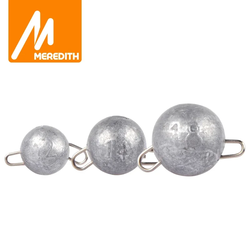 MEREDITH Hook Aggravated Jig Head 2g-18g, Peso de Bala para Aguas Profundas, Señuelos Blandos, Colgante de Pesca, Aparejos de Pesca