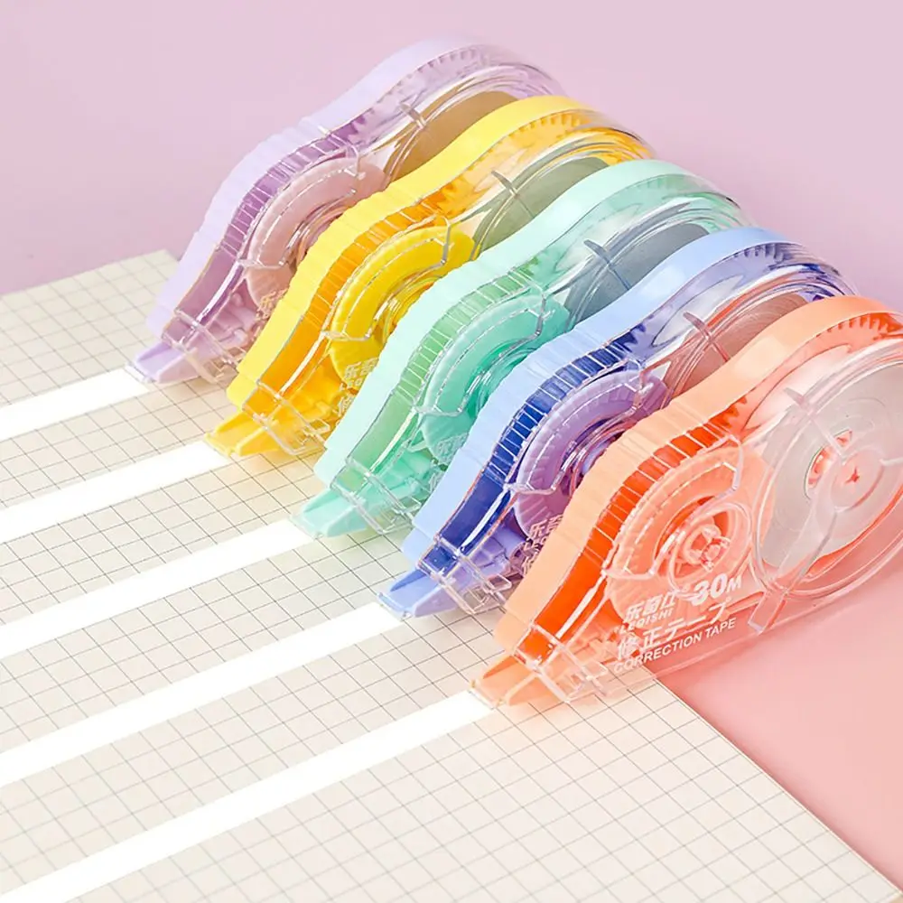 5pcs/Set Simple Office Supplies Correction Tape Roller School Student White Sticker Tape 5mm Width 150M Error Eraser Tape Book