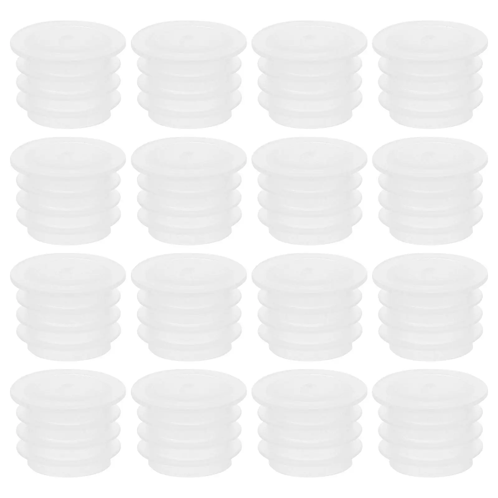 150 Tapones Redondos Transparentes de PE para Botellas, Tapas de Repuesto para Saleros, Pimenteros, Botellas de Vino, Contenedores de Laboratorio, Macetas y Cocina