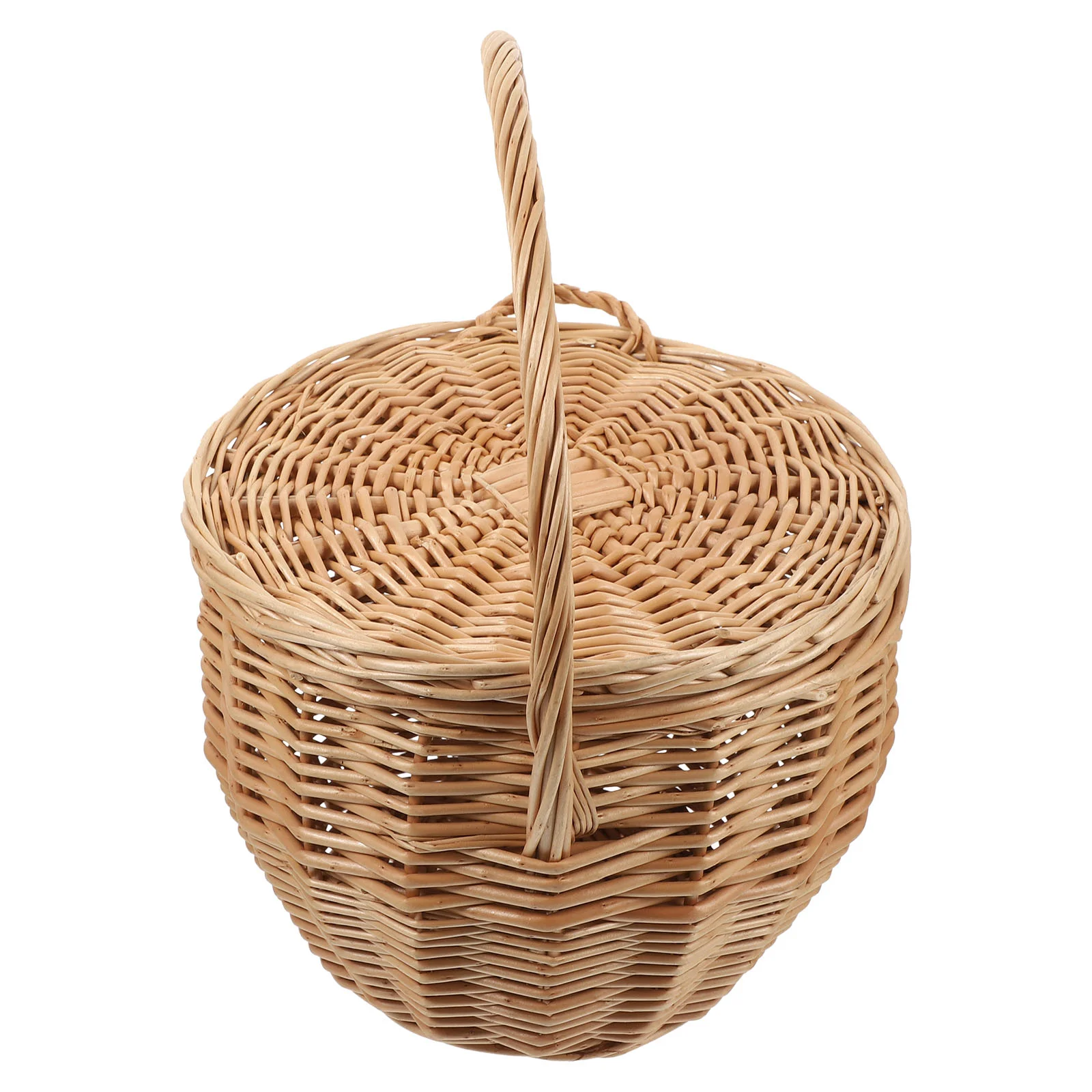 Rattan Shopping Basket Flower Girl Baskets for Weddings to Weave Small with Handle Wicker