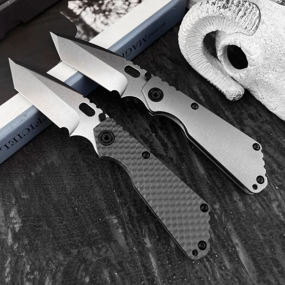 

Titanium Alloy Handle D2 Steel Blade Portable Folding Knife with Clip Tactical Outdoor Survival Defense Multi-purpose EDC Knives