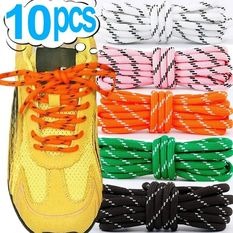 

2/12Pcs Outdoor Thicken Round Flower Point Shoelaces Colorful Length 100cm Sports Shoes Martin Boots Hiking DIY Shoes Rope