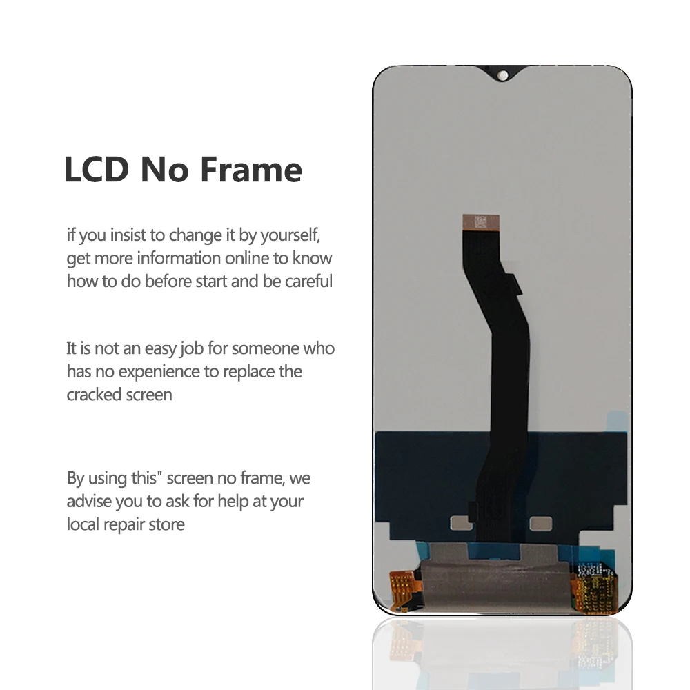 100% Tested for Xiaomi Redmi Note 8 Pro Display, For Redmi Note8Pro M1906G7I,M1906G7G Screen Replacement,with Digitizer Assembly