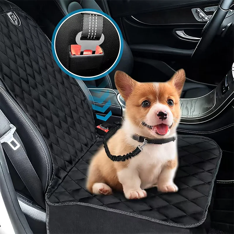 Car Dog Mat Anti Slip Dirt Proof Waterproof Car Pet Front Seat Cushion Pet Car Protection Mat Outdoor Travel Dog Mat Accessories