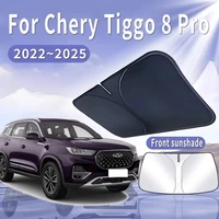 Visera plegable para coche Chery Tiggo 8 Pro 2022 ~ 2025, parasol para parabrisas delantero, aislamiento térmico, refrigeración de verano, accesorios para automóvil