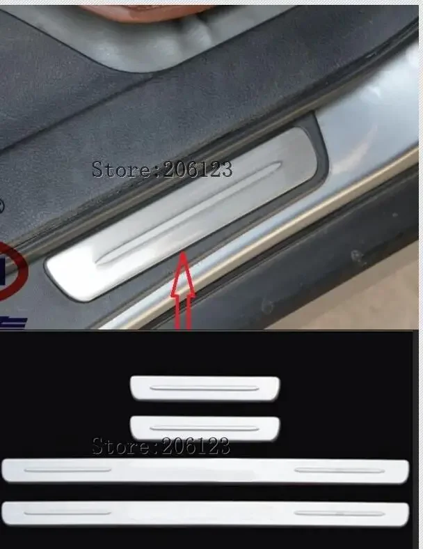 Door Sill Scuff Plate Trim Protector For   Subaru Forester 2008 -2015