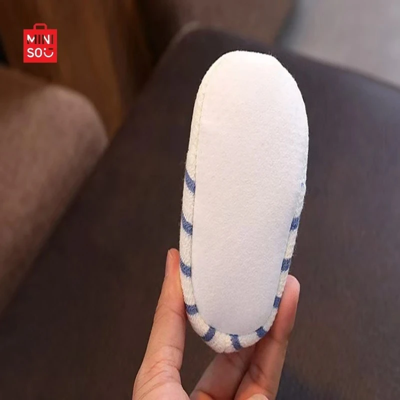 حذاء جورب للأطفال من Miniso 2025، نعل ناعم من القطن غير قابل للانزلاق للمشايات الأولى للأطفال حديثي الولادة من عمر 0 إلى 12 شهرًا #6