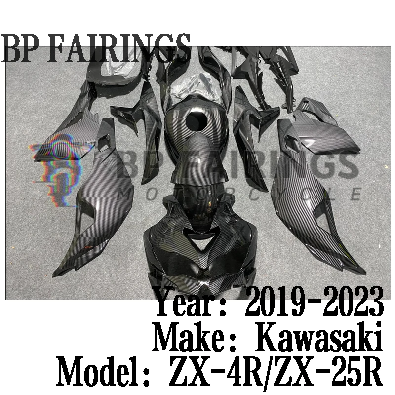 Kit Fit For KAWASAKI Ninja ZX-4R ZX-25R 2019-2023 Bodywork set ZX-4RR 2019 2020 2021 2022 2023 ABS Fairings Carbon Fiber Painted