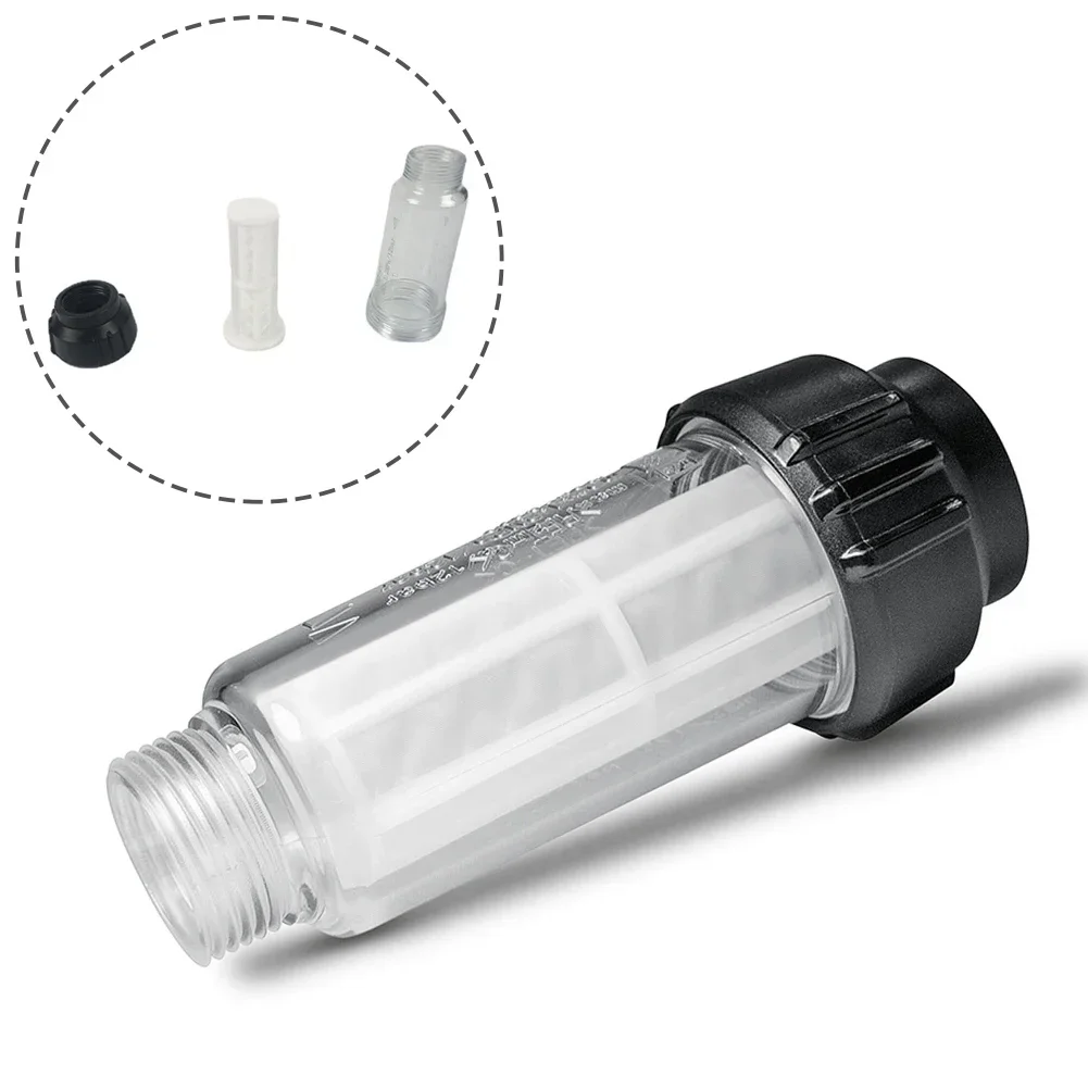 Tool Part High-Pressure Cleaner Washer Filters Home Outdoor 3 4 Thread Clear Medium Filters Pressure Transparent