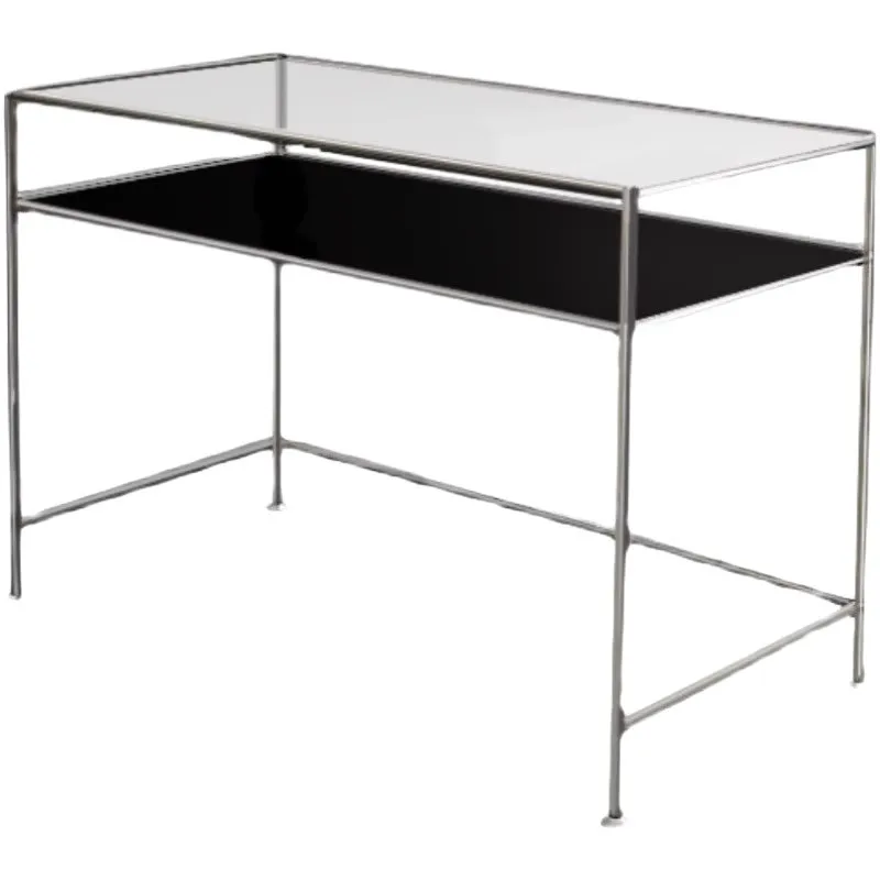 Clothing store, jewelry store, glass stainless steel display stand, Nakajima display rack, computer desk props in the middle