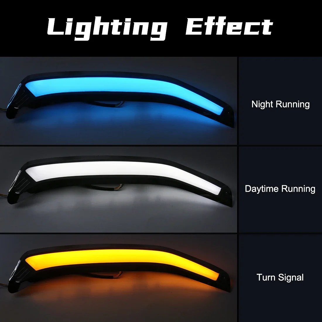 Car LED Daytime Running Lights DRL For Subaru Forester 2013 2014 2015 2016 2017 2018 White Yellow Blue Turn Signal Fog Lamp 12V