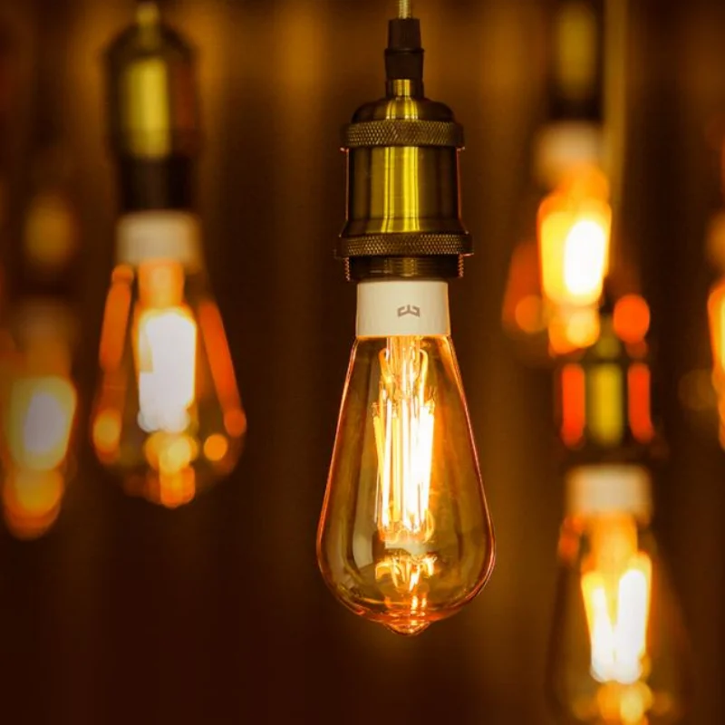 Yeelight Smart LED Filament Bulb E27/E26 WiFi Connectivity Smart Bulb Classic Clear Glass works with Homekit Alexa Google App