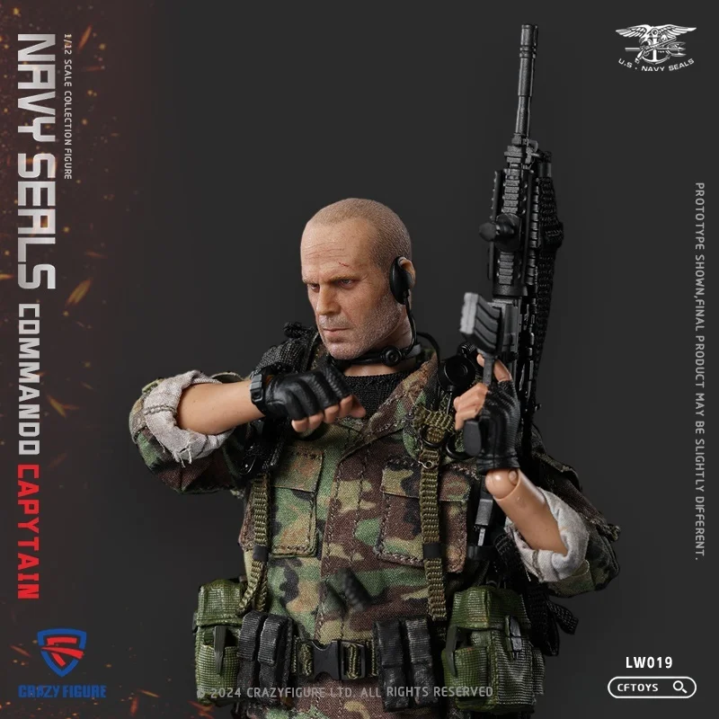 6 inch Cftoys Lw019 schaal 1/12 Seal Special Assault Team Captain collectible actiefiguur - volledige set militaire soldaat