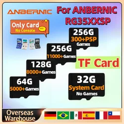 For ANBERNIC RG35XXSP TF Card Retro Handheld Game Console Preloaded Memory Card Universal 256G 300+PSP Games 11000+Games Gift