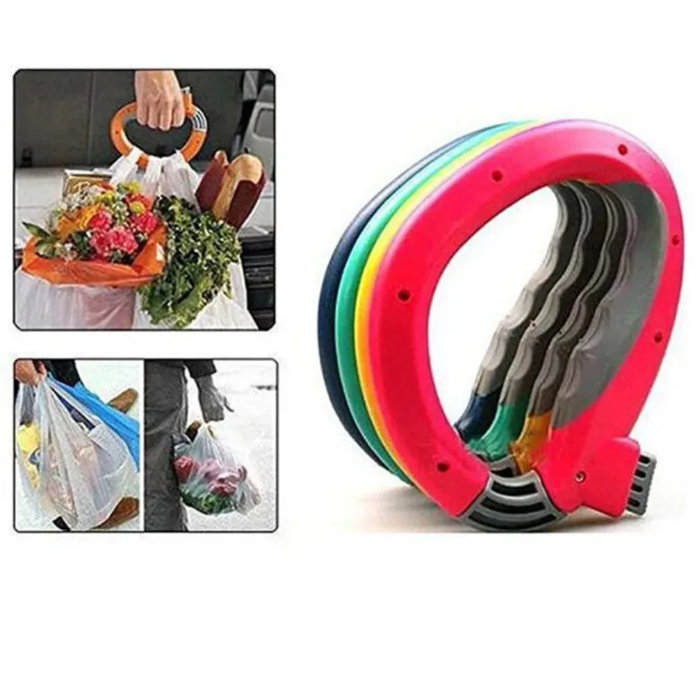 Useful D Shaped One Trip Grip Convenient Portable Shopping Bag Holder Labor-saving Grocery Bag Holder Handbag