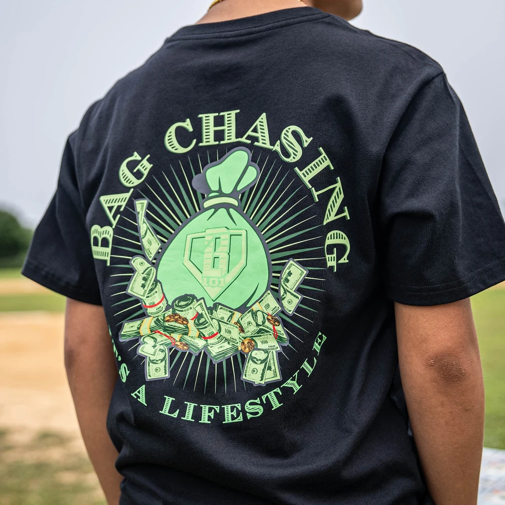 2025 نمط حياة البيسبول الجديد 101 المال/الأوراق النقدية المطبوعة تي شيرتات قصيرة الاكمام الشباب الرجال النساء موضة قميص رياضي غير رسمي #3