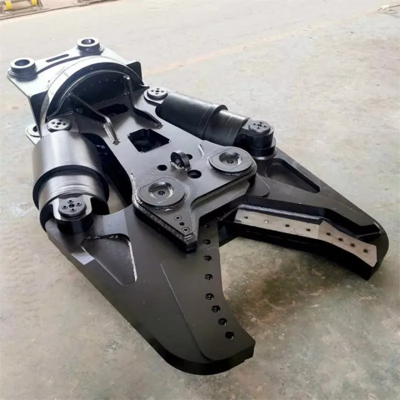 Dual Cylinder Hydraulic Scrap Shear Durable Metal Cutting Accessory For Construction Machinery Recycling Works
